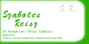 szabolcs reisz business card